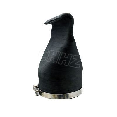 Clamp type integral duckbill check valve