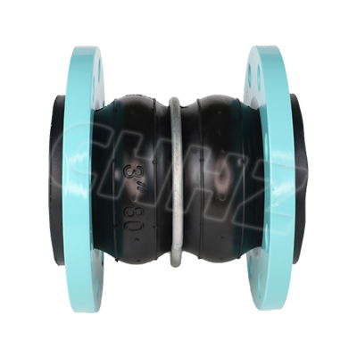 Double ball expansion rubber joint